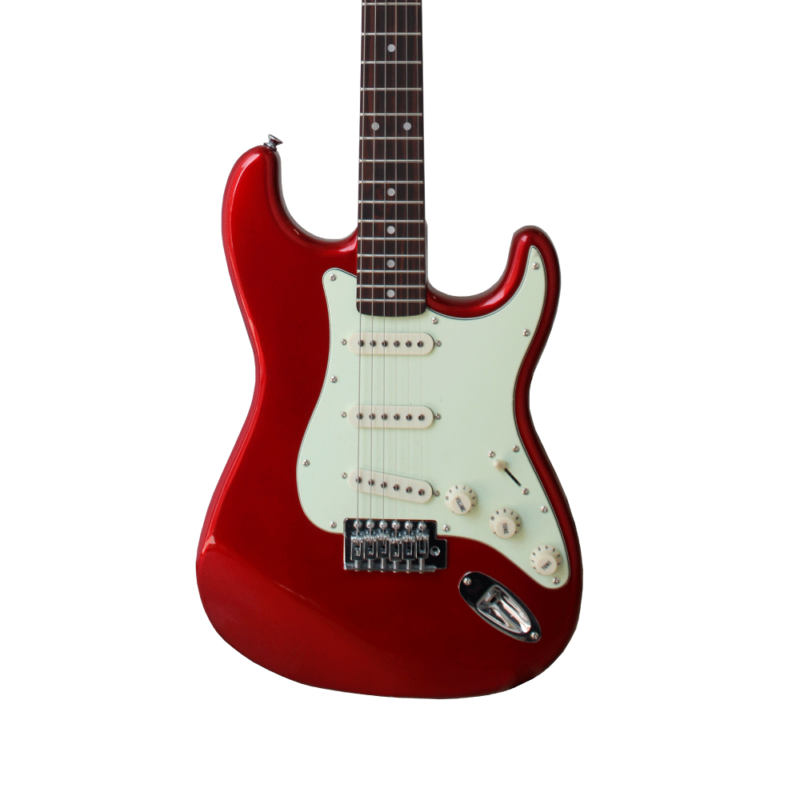 SX Vingate Statocaster, Cany apple red, Oosthavens