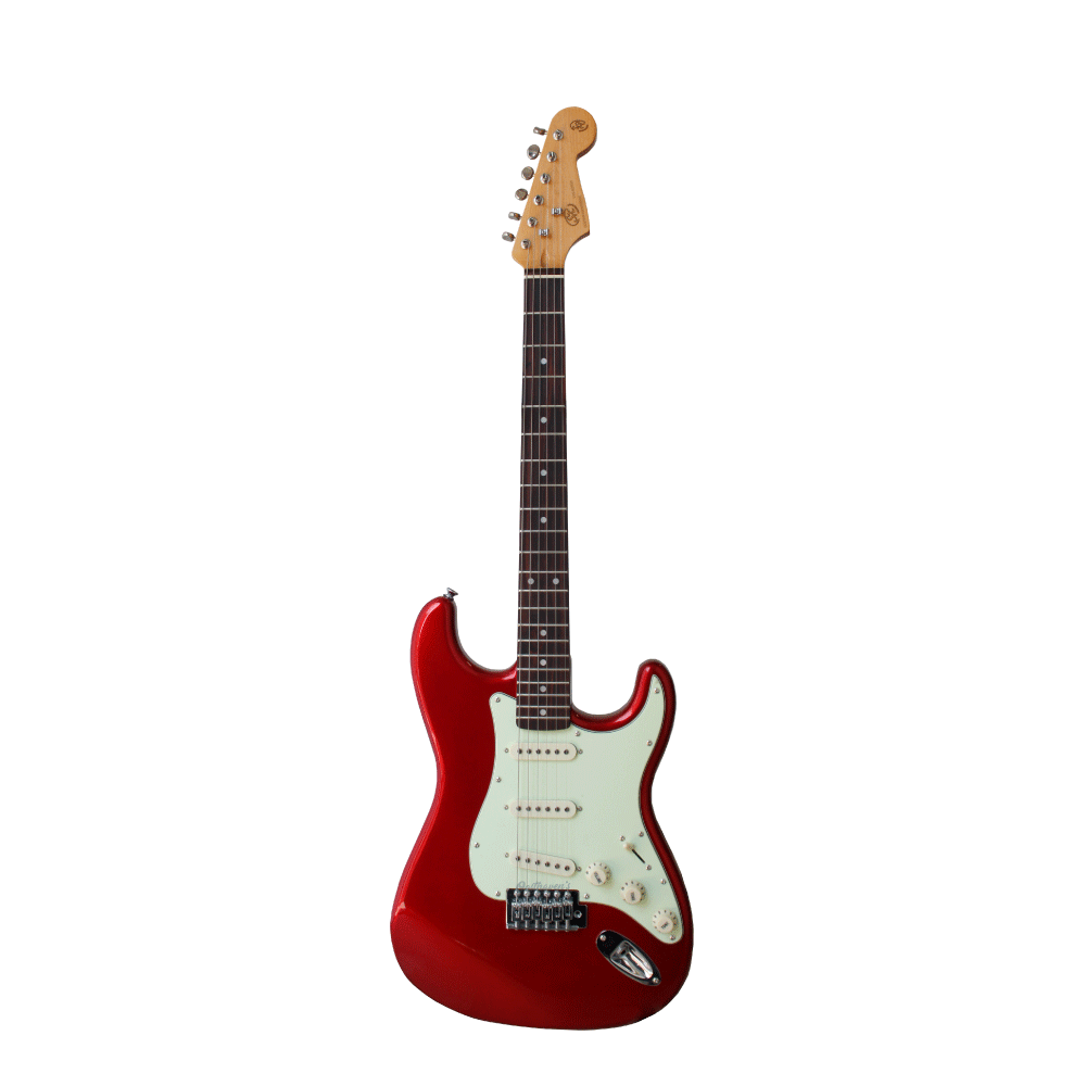 SX Vingate Statocaster, Cany apple red, Oosthavens