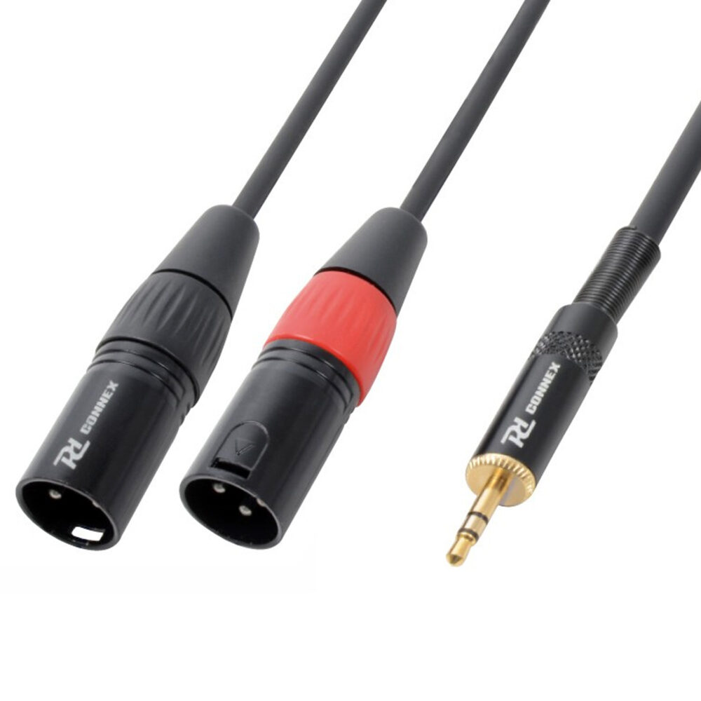 PD-Connex Signal Lead (2X XLR M - 3.5M ST PLUG 6M)