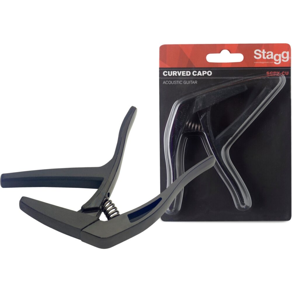 Stagg SCPX-CU BK Curved Trigger Capo