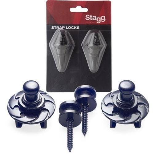 Stagg SSL1 BK Black Strap Locks