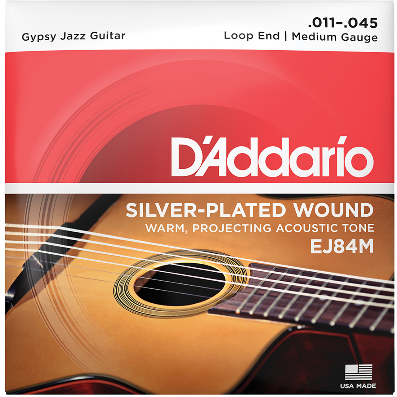 D`Addario EJ84M Gypsy Jazz Strings Oosthavens Music