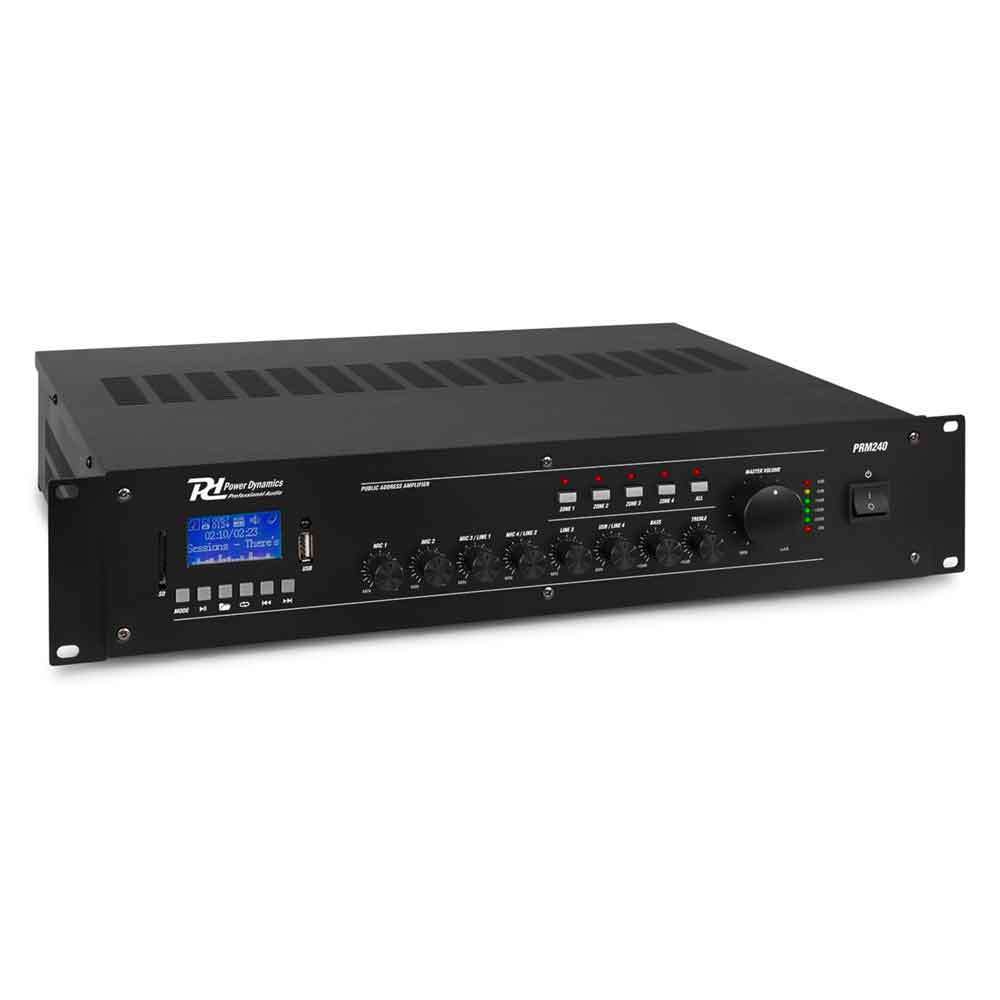 Power Dynamics PRM240 100V 6-CH MIXER-AMPLIFIER 4-ZONE