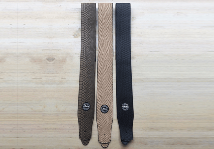 AMUMU GUITAR STRAP (SNAKESKIN BLACK)