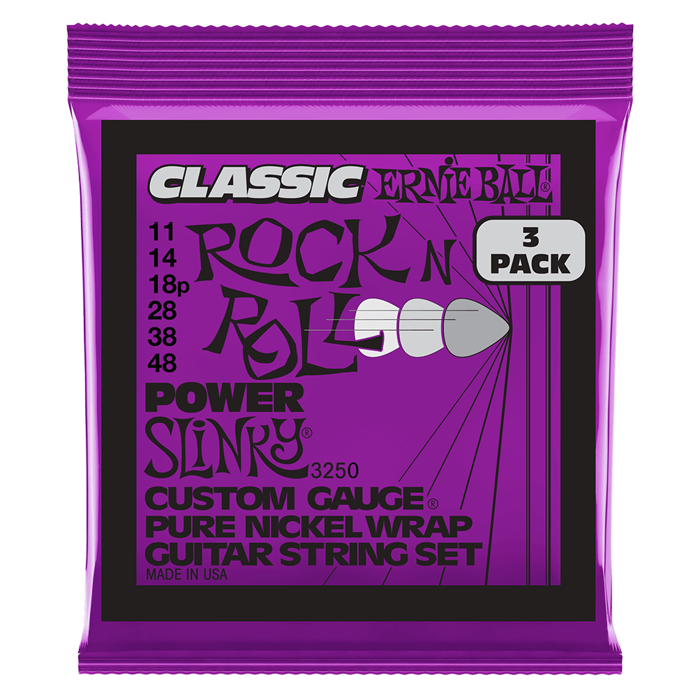 Ernie Ball Power Slinky 3-Pack Electric Guitar Strings