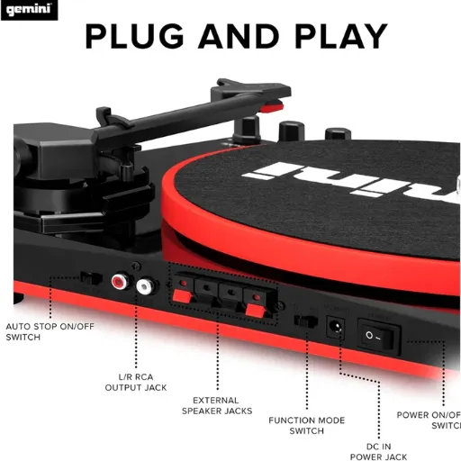 Gemini TT-900 Bluetooth Turntable Speaker System