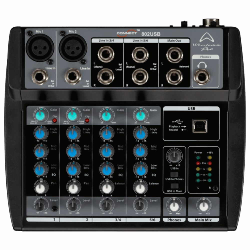 Wharfedale Pro Connect 802USB Mixer