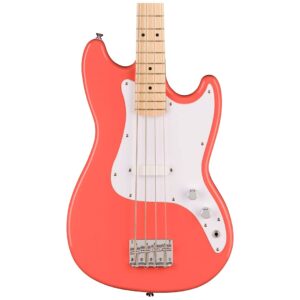 Squier Sonic Bronco Bass - Tahitian Coral