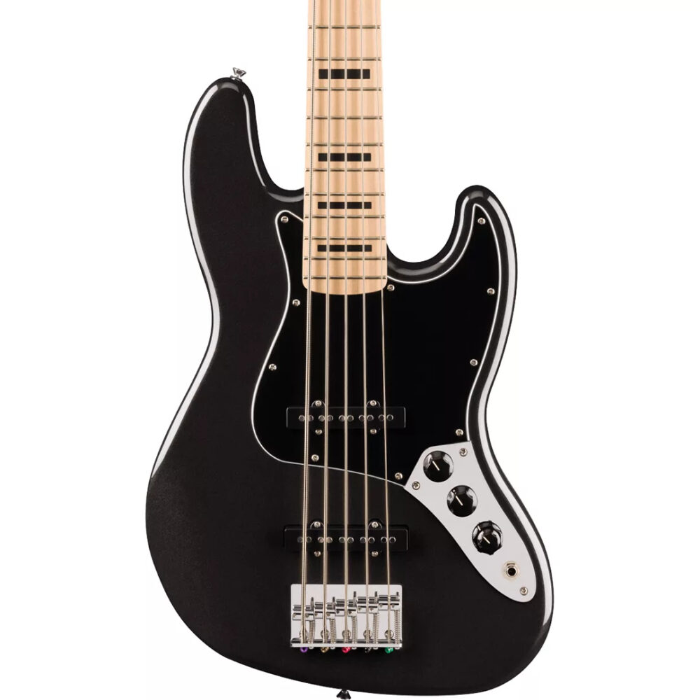 Squier Affinity Series Active Jazz Bass V - Black Metallic