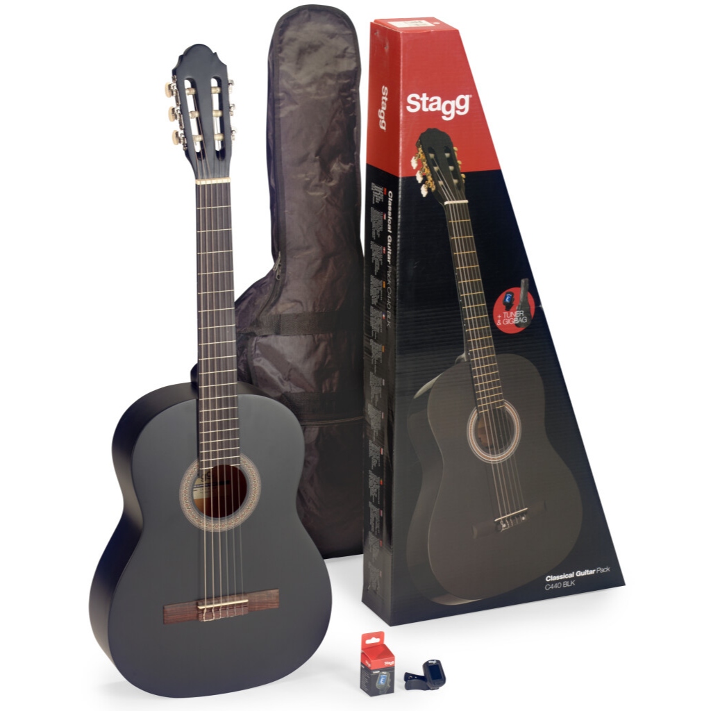 Stagg C410 M BLK PACK 1/2 Size Classical Guitar Pack