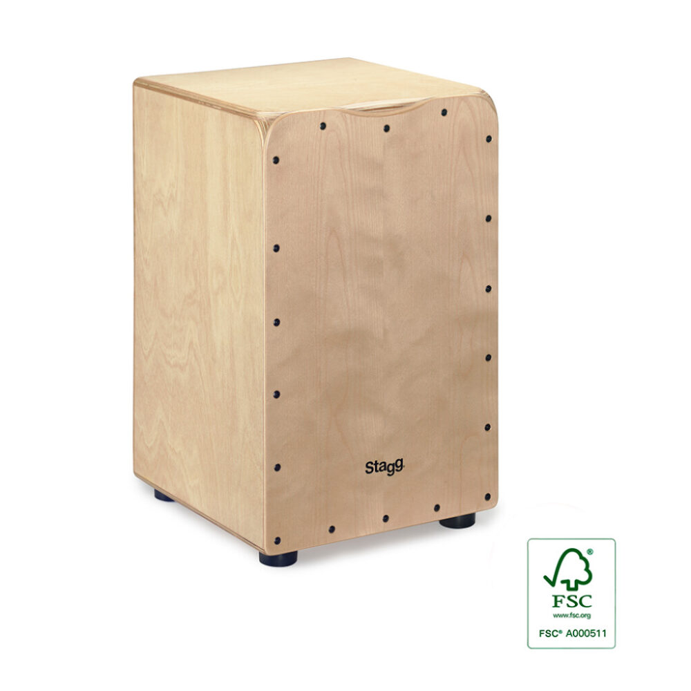 Stagg CAJ-50M-N Standard Birch Cajon with Gig Bag