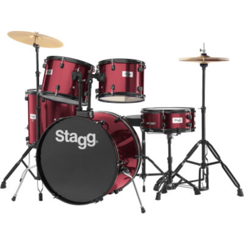 Stagg TIM122B WR 5-Piece Standard Drum Set