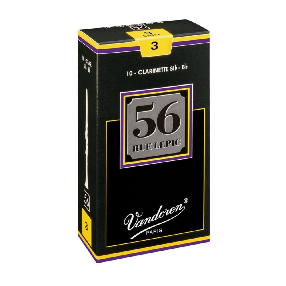 Vandoren 56 Rue Lepic Bb Clarinet Reeds (Black Box)