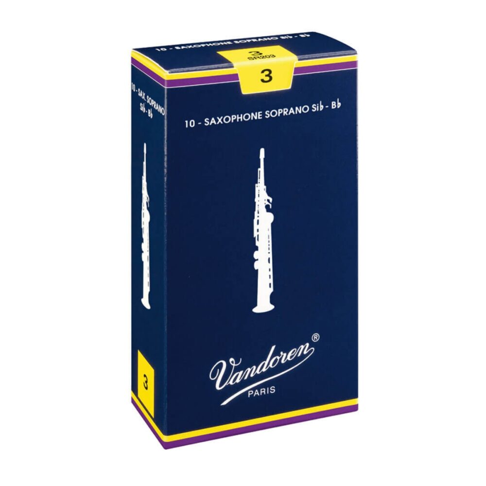 Vandoren Traditional Soprano Saxophone Reeds (Blue Box)