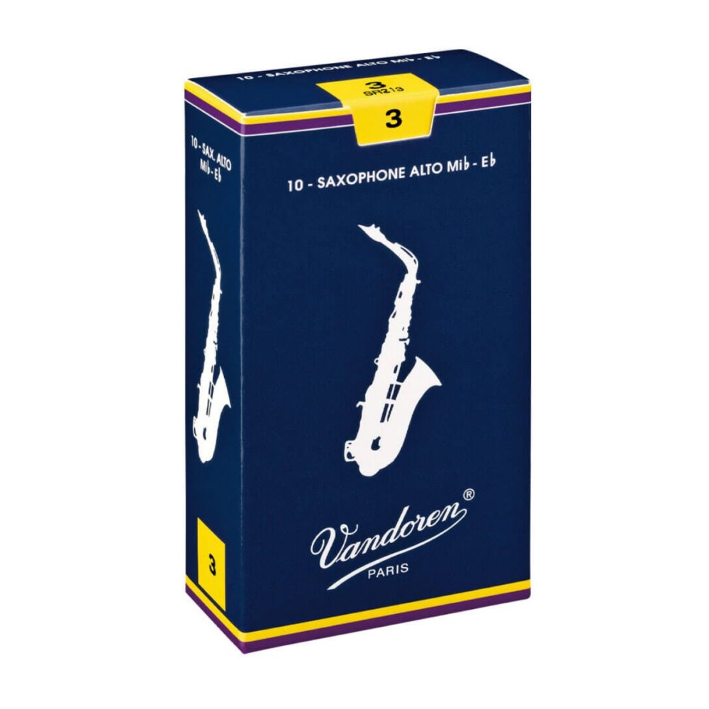 Vandoren Traditional Alto Saxophone Reeds (Blue Box)