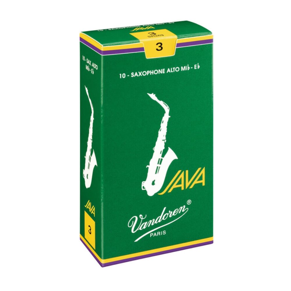 Vandoren JAVA Green Alto Saxophone Reeds