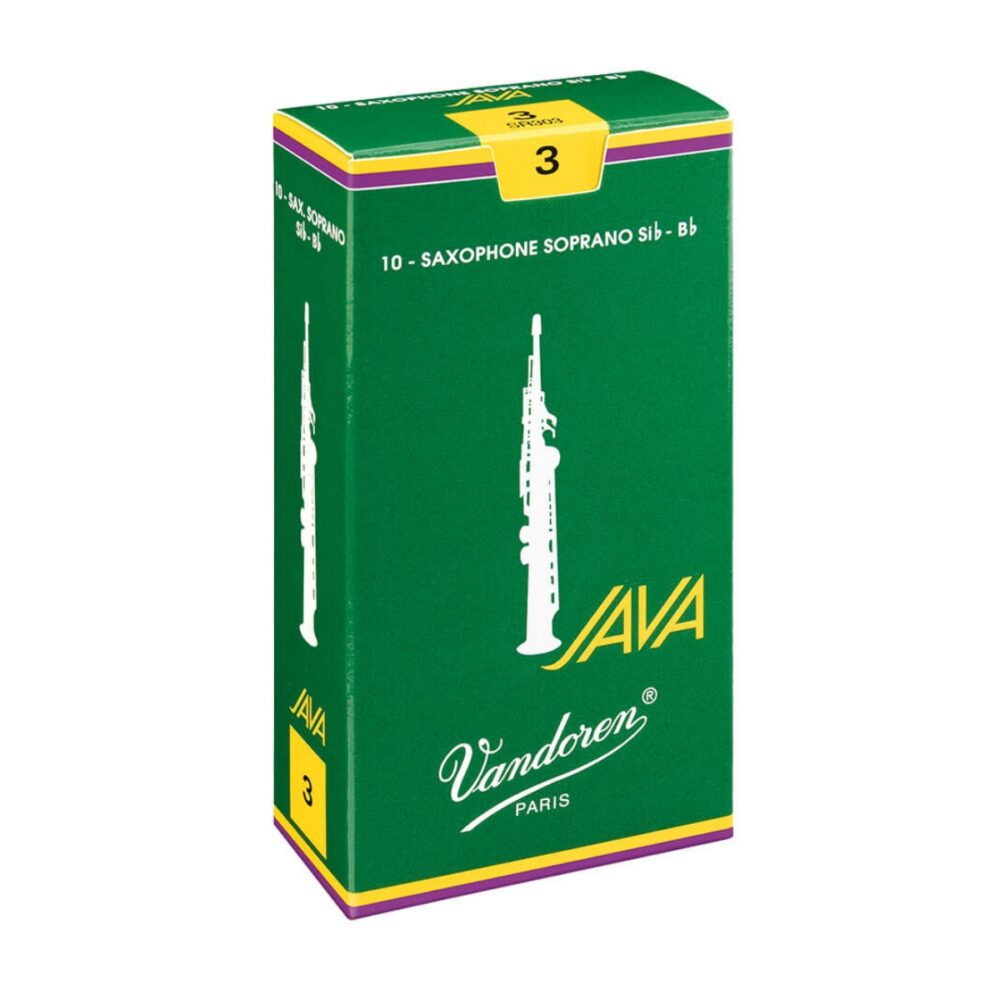 Vandoren JAVA Green Soprano Saxophone Reeds