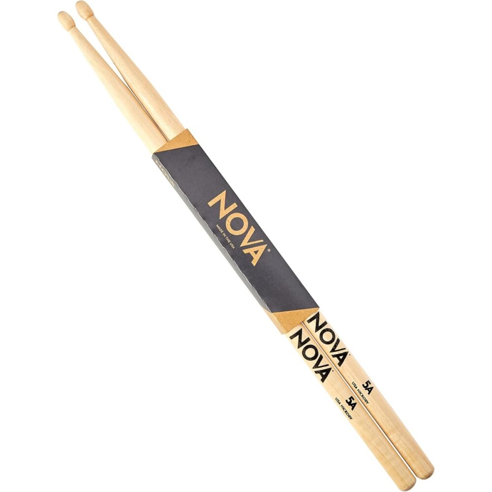 Vic Firth Nova Hickory Drumsticks (Wood Tip)