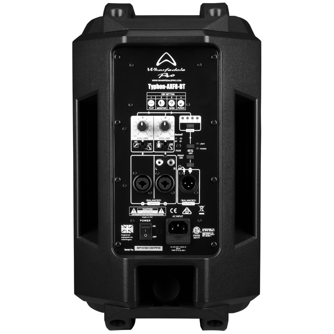 Wharfedale TYPHON-AXF8-BT 8" Active loudspeaker - with FIR and Bluetooth - Image 3